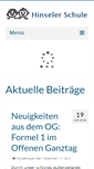 Mobile Screenshot of hinselerschule.de