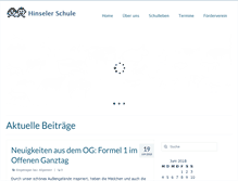 Tablet Screenshot of hinselerschule.de